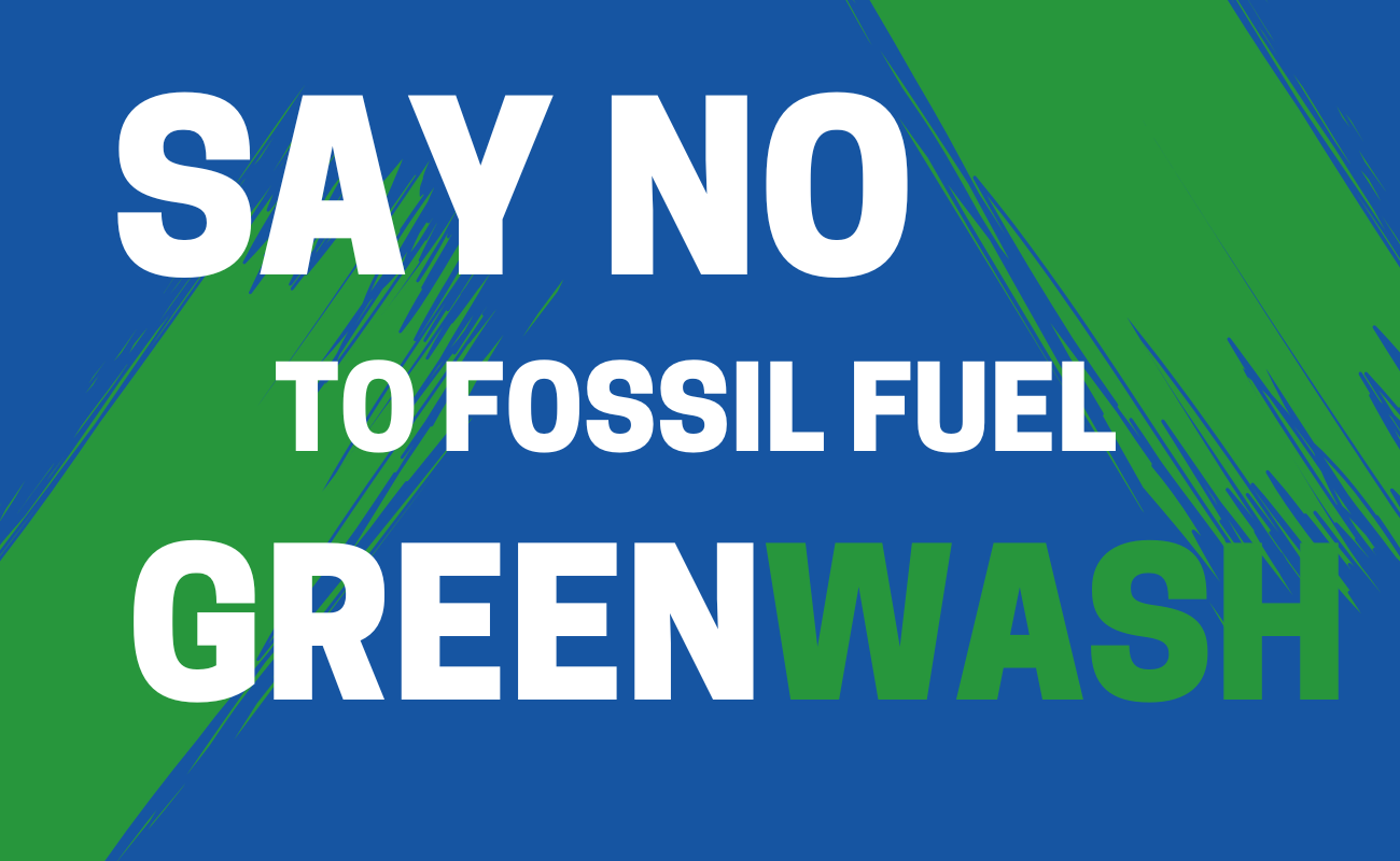 say no greenwash